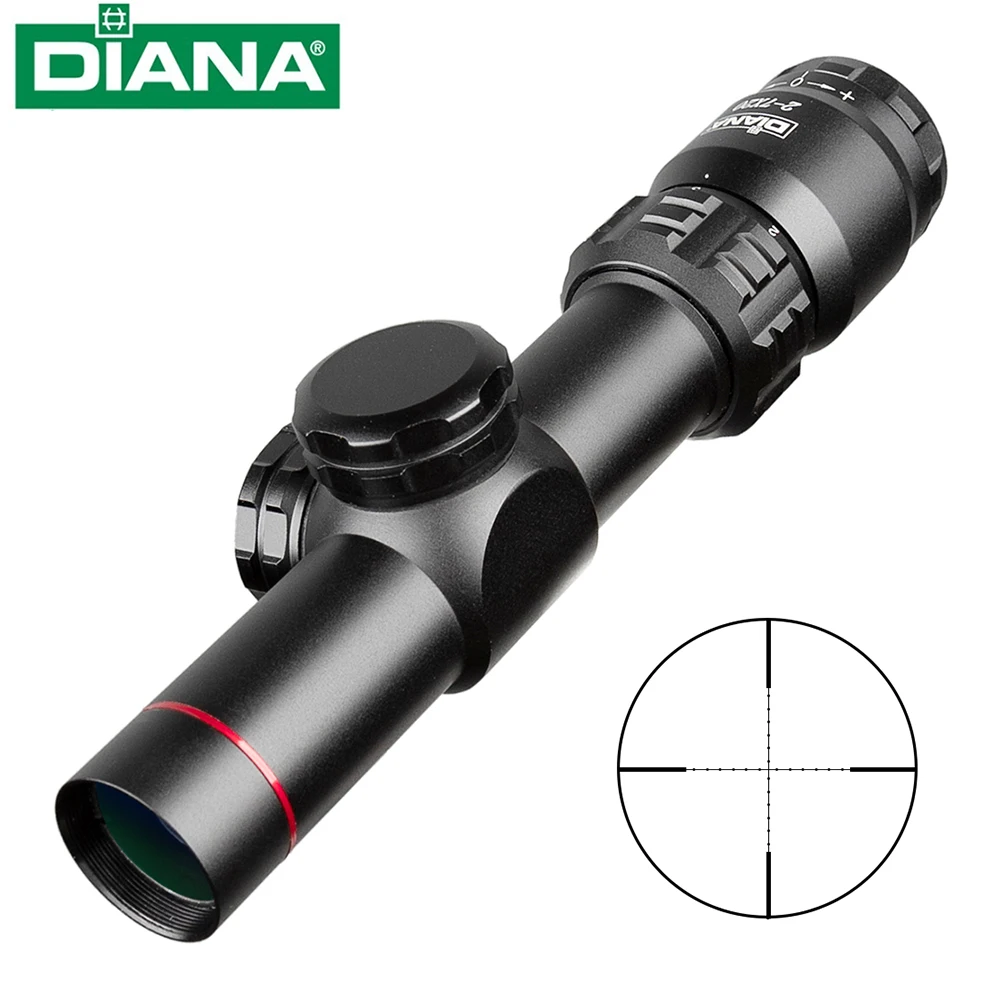 2-7x20 HD Riflescope Mil точка Сетка прицел снайперской винтовки охотничьи прицелы тактический прицел страйкбол воздушные пистолеты