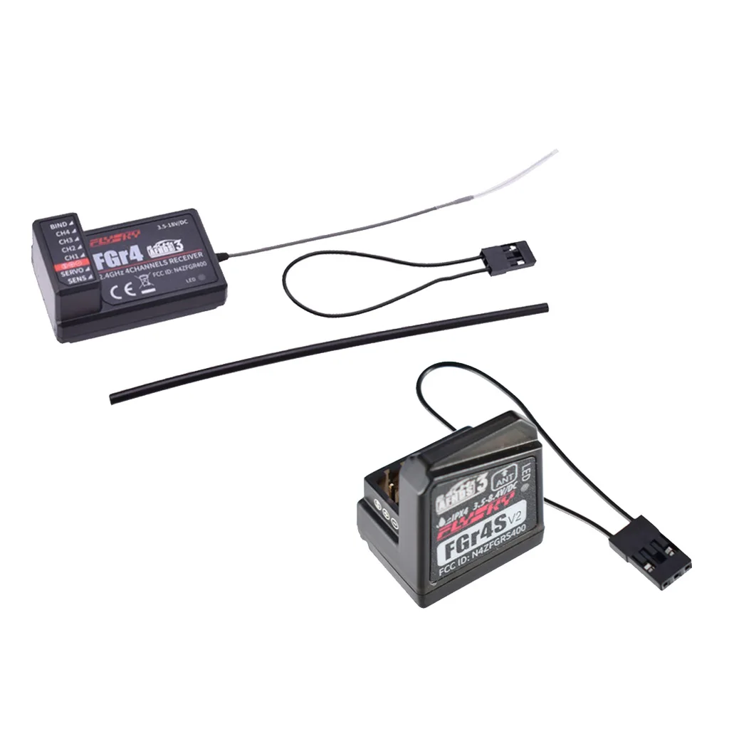 

Flysky FS-GR4 / FS-GR4S 4 Channel 2.4G Receiver for RC Car Boat Parts Accessory