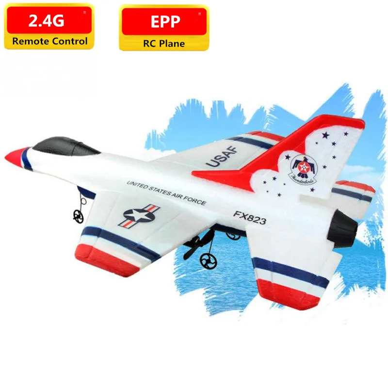 Фиксированное крыло 2 4G дистанционное управление RC Glider Fighter F 16 гром птицы