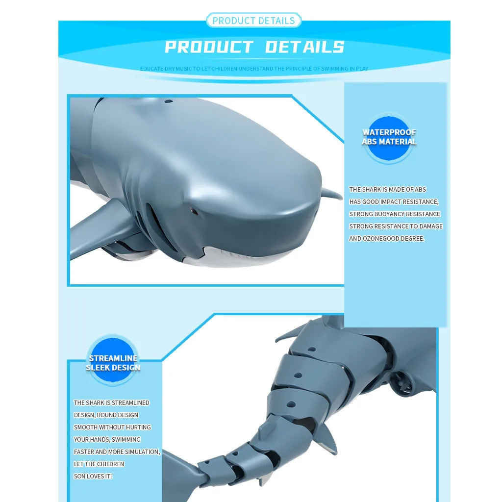 rc игрушки акулы радио пульт д