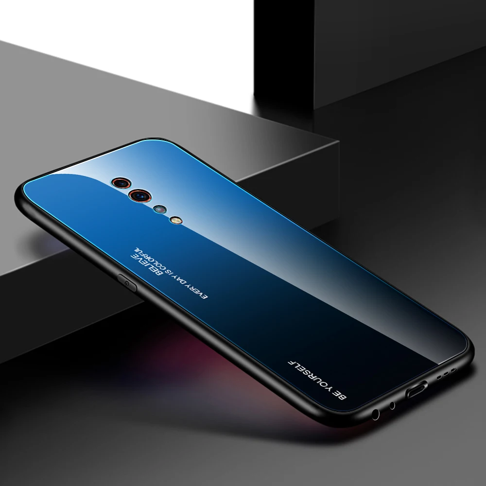 Градиент облегающий чехол для Oppo F11 R17 R19 K1 R15X Realme 3 Pro найти X Молодежные Рено Z 10X