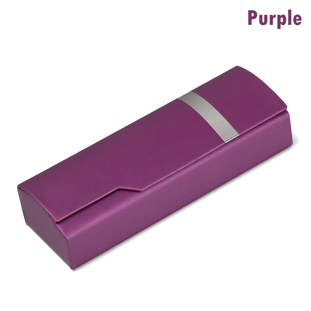 purple Новые ретро овальные очки коробка солнцезащитные очки льняные складные очки Чехол оптические корзины ручной работы для хранения очки Чехол - Цвет: purple