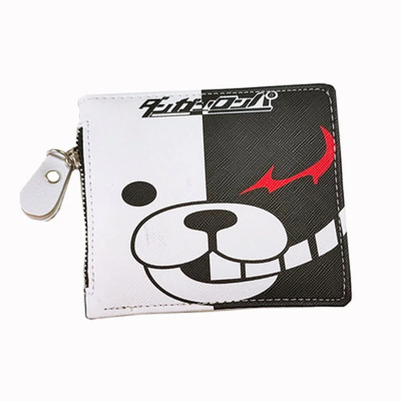 

Anime Danganronpa Cosplay Naegi Makoto Wallet Monokuma Coin Purse for Men Women Gift Money Bag