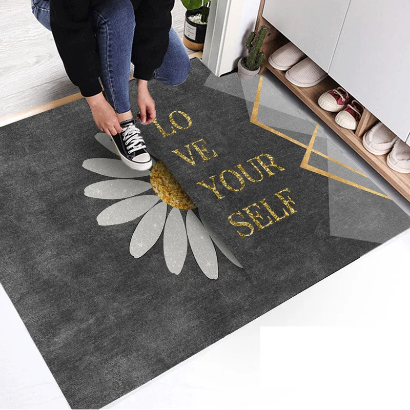 Non-Slip Entrance Door Mats Living Room Carpet Bedroom Kitchen Home Decorative European Modern Style Floor Mat Large Rug Plaid | Дом и сад