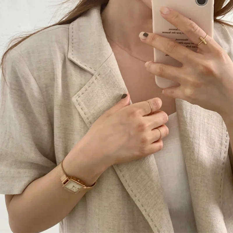 

Elegant Single Button Blazers Women Simple Korean Chic Office Ladies Loose Suits Women Casual Summer Thin Bleizer Mujer Moda