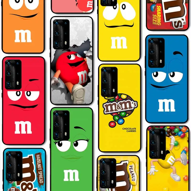 

Chocolate Beans Phone Case For Huawei P40 P30 P20 Pro P10 Plus P9 P8 Lite P Smart Cover