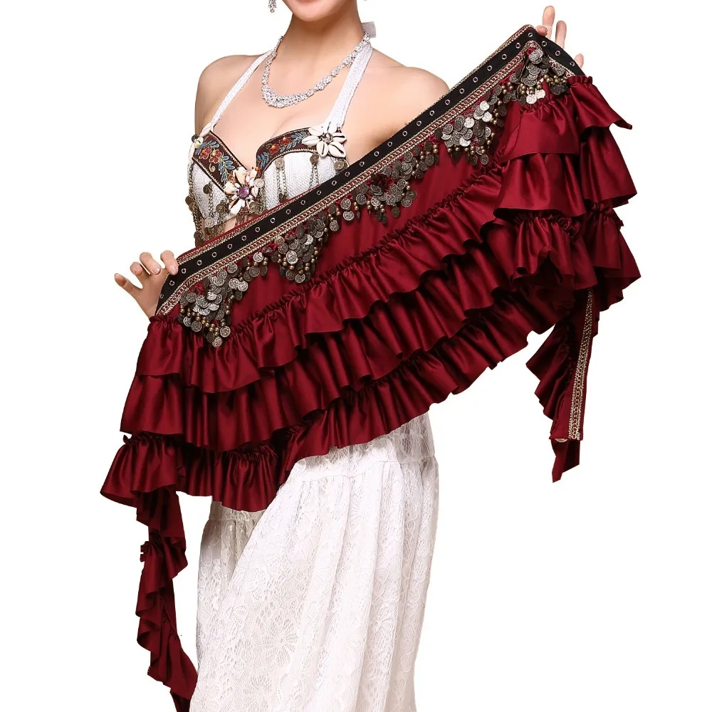 Фото Танец живота хип шарф новая племенная одежда Цыганский костюм аксессуары