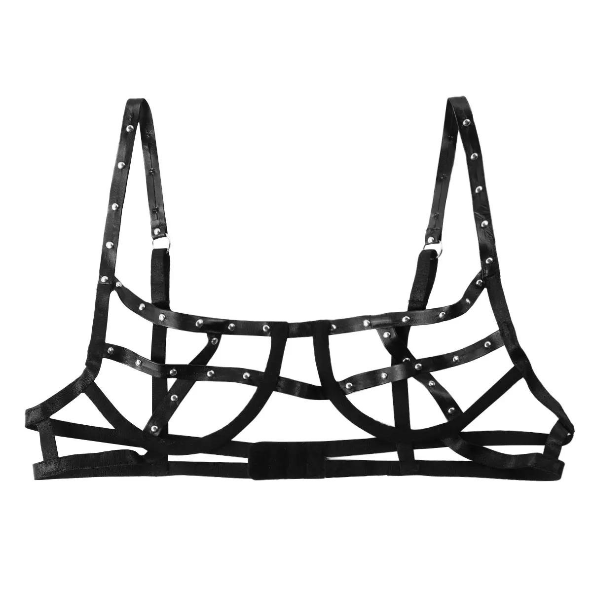 Горячее сексуальное женское нижнее белье эластичные бретельки с заклепками