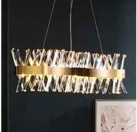 nordic crystal pendant modern stainless steel hanging lamp kitchen dining pendant light restaurant bedroom living room lighting