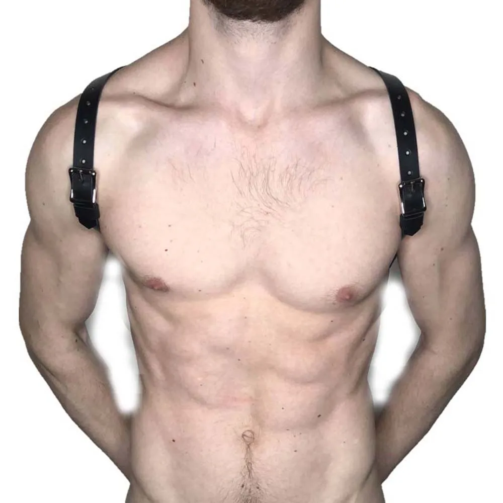 

Мужское сексуальное нижнее белье, регулируемый ремень с ремнями, Клубная одежда из искусственной кожи, бандажные подтяжки гей-фетиш, Мужска...