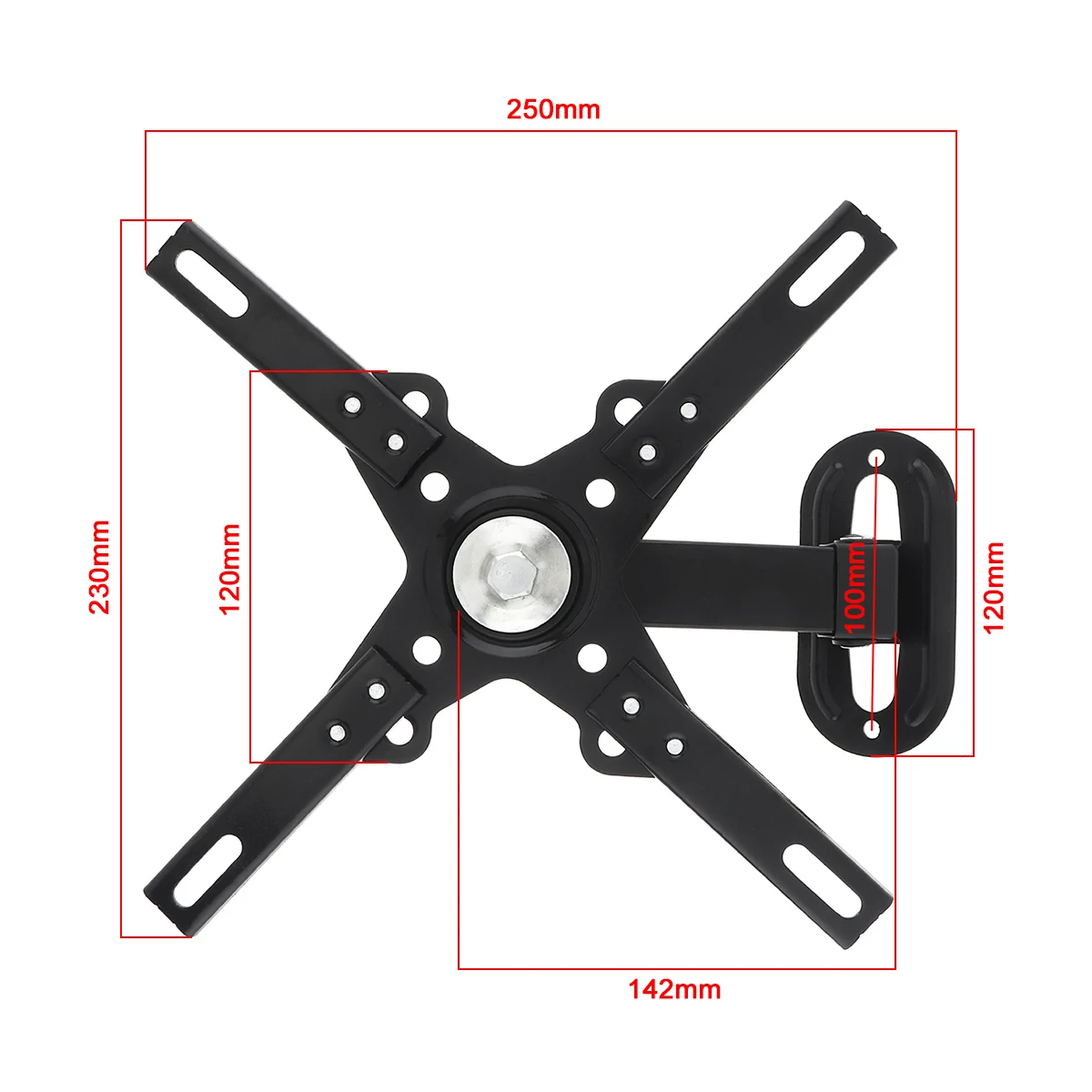 Универсальный Регулируемый Настенный кронштейн для телевизора, 12 кг, плоская панель, рама, угол наклона 30 °, поворотный ключ для 14-32 дюймового ЖК-монитора, светодиодный