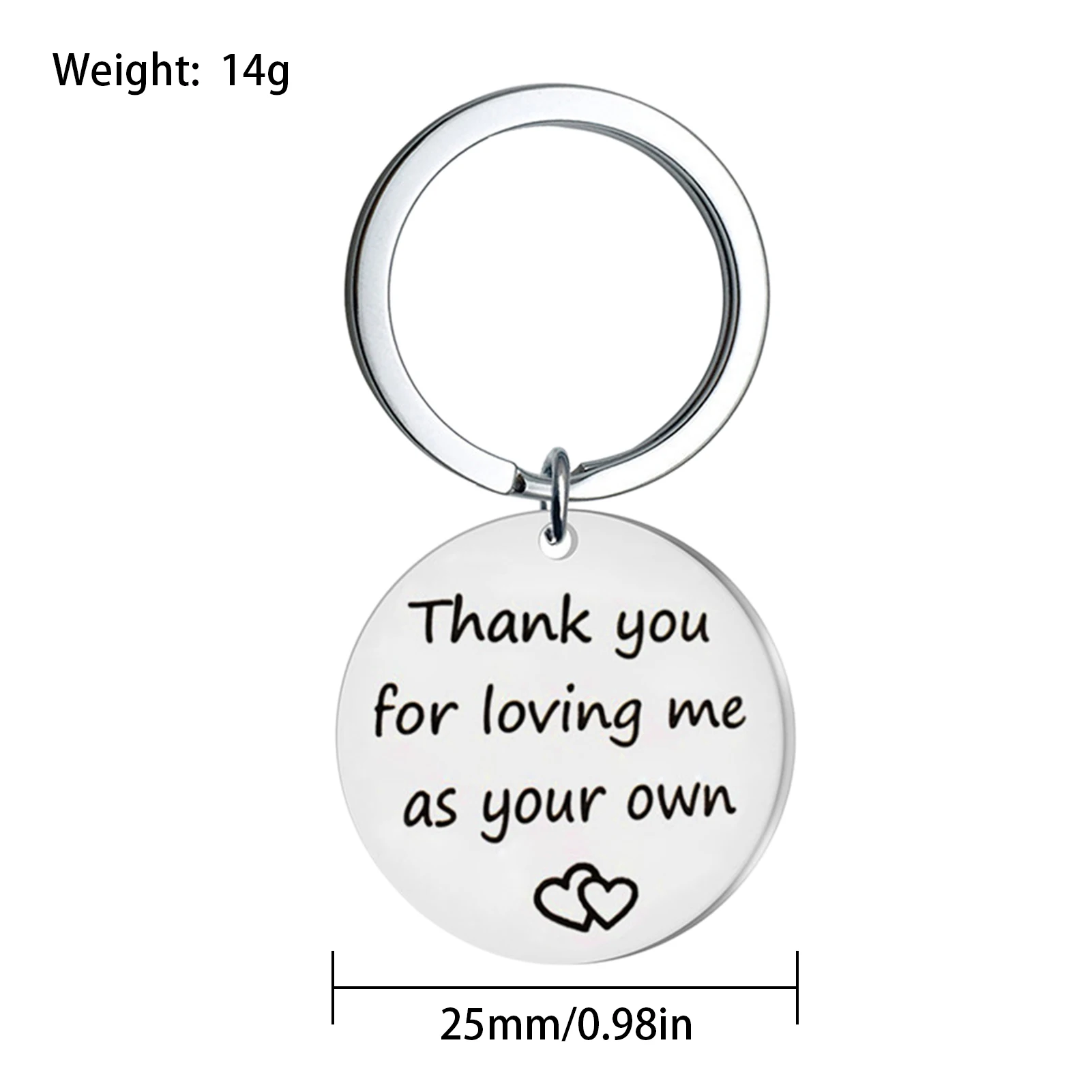 

Fashionable Stainless Steel Key Ring Highest Quality Keybuckle For Lettering The Best Gift Key Accessories Decoration