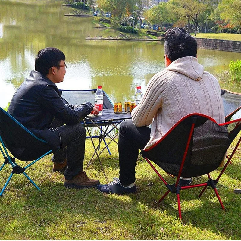 

Portable Camping Folding Table Hiking Traveling Picnic Ultra-light Water Resistant Oxfod Cloth Aluminium Alloy Outdoor Chair