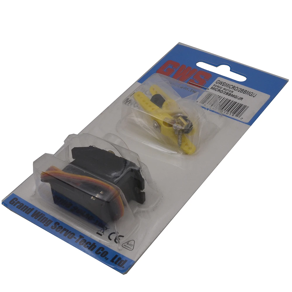GWS Оригинальный Micro 2BBMG Mini Servo 0 14 сек/60 6 4 кг см 27 г металлическая шестерня|Детали и