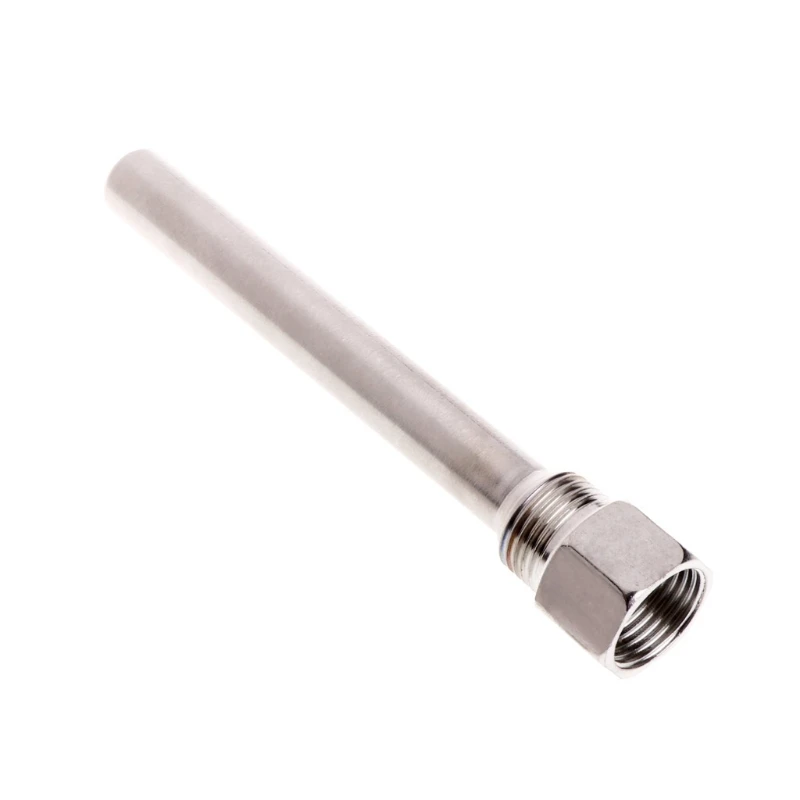 

Stainless Steel Thermowell 1/2" NPT Threads For Temperature Sensor 130mm Length