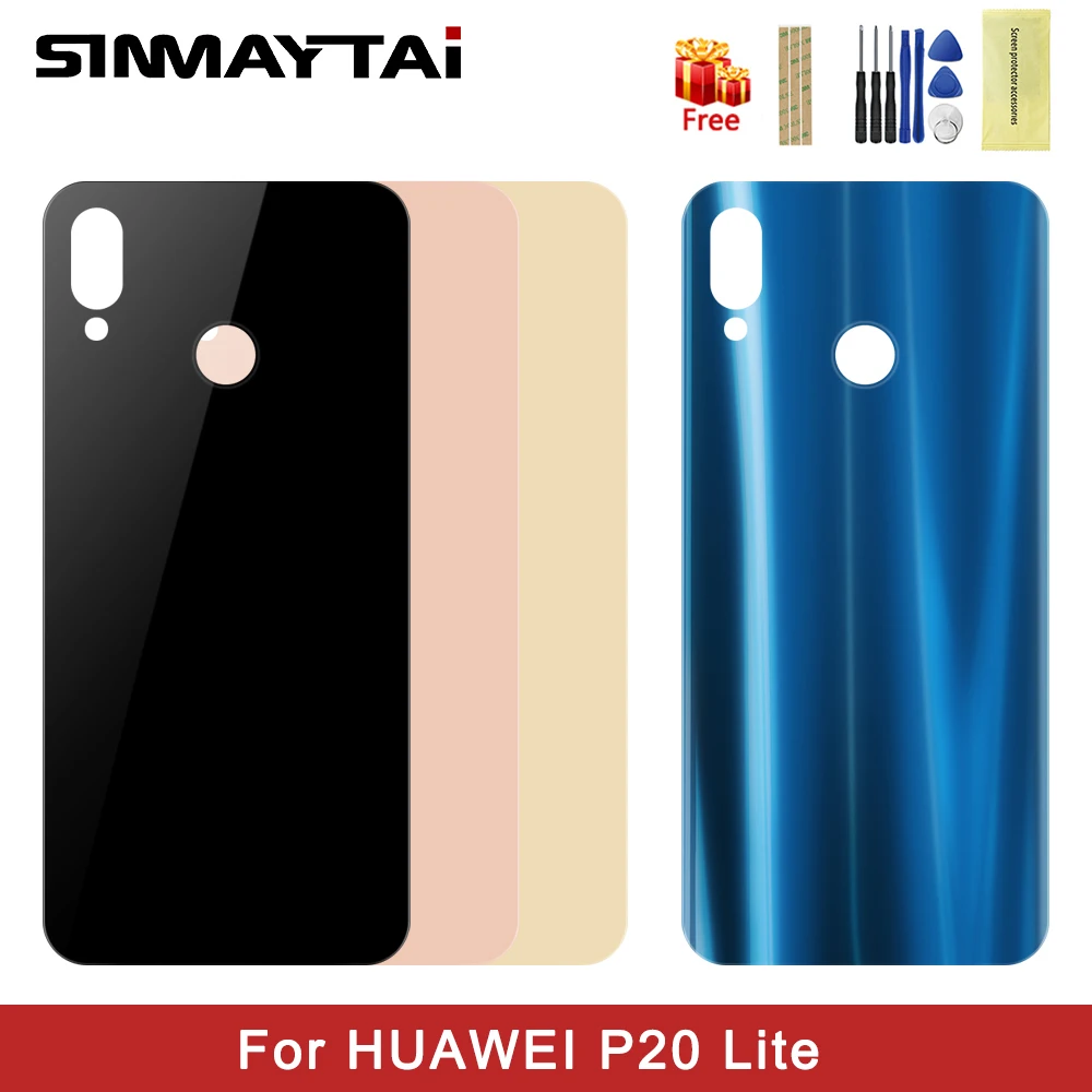 Задняя крышка аккумулятора 5 84 дюйма для Huawei P20 Lite чехол с объективом камеры