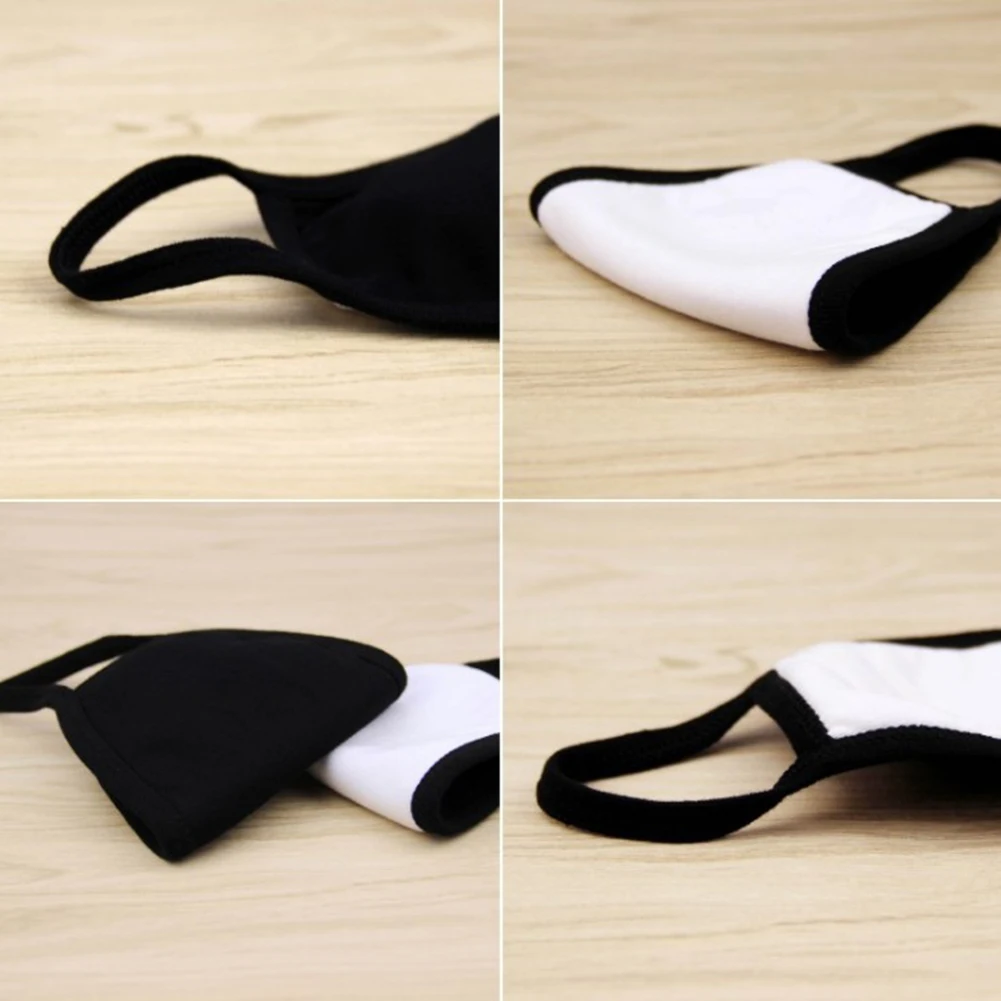 1PC Women Men Black Cartoon Mouth Mask Teeth mouth Half Face Mouth-Muffle Washable Masks Cute Children Covers | Аксессуары для