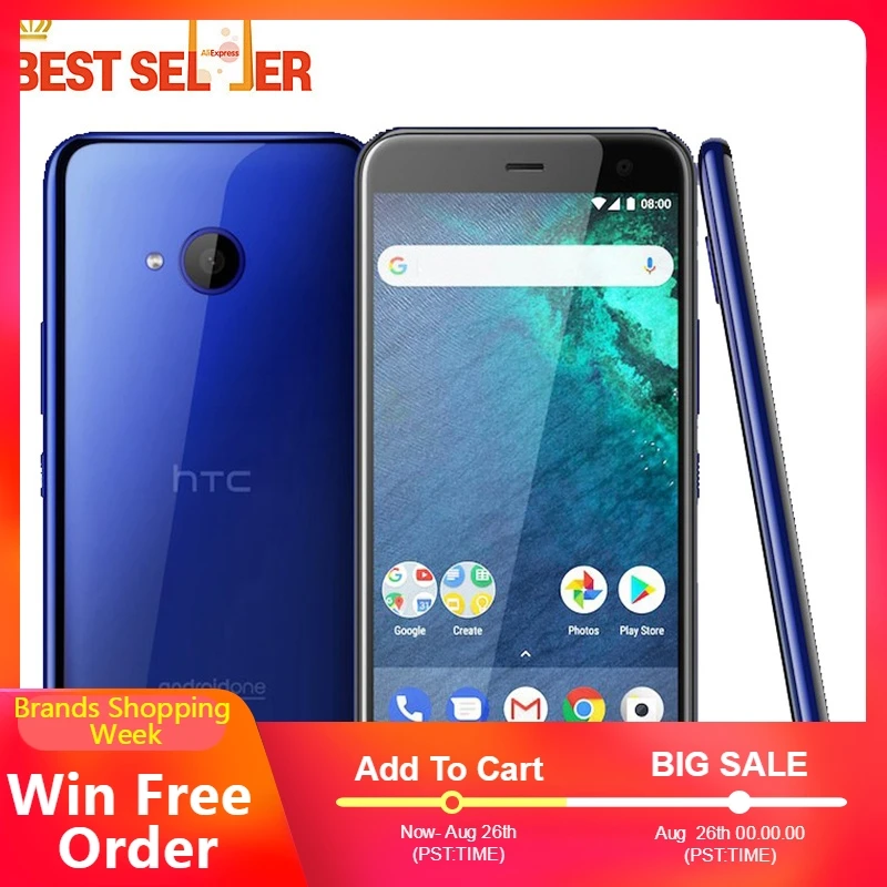 Оригинальный разблокированный htc U11 life 3 Гб ram 32 ГБ rom 5 2 дюймов Android7.1 одна Sim 1920X1080