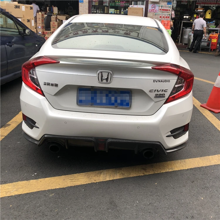 Спойлер заднего крыла для HONDA civic 2016 2018 Civic MC из высококачественного АБС