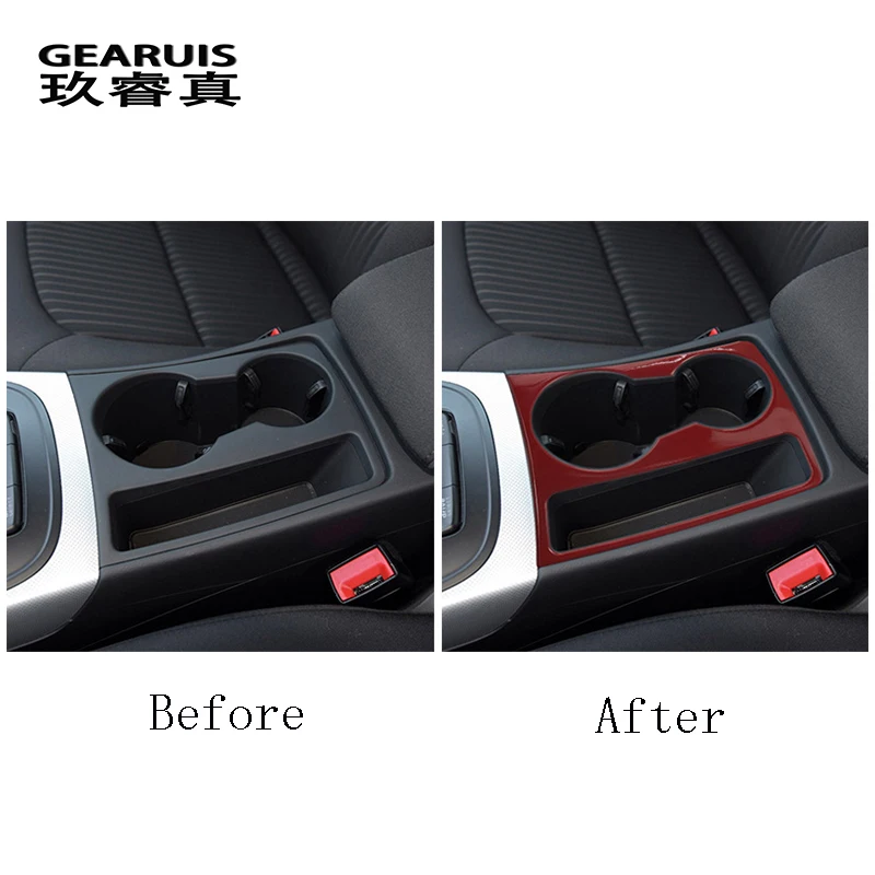 

Car Styling for Audi A4 B8 S4 A5 S5 RS4 RS5 sports Interior Water Cup Holder Panel Frame Cover Trim Car Sticker Auto Accessories