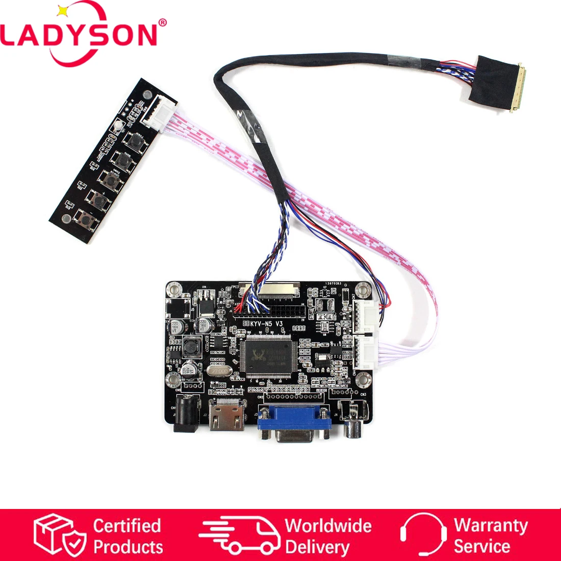 Плата контроллера HD MI VGA AV LCD для 10 1 &quotB101EW05 LP101WX1 HSD101PWW1 1280x80 0 ЖК-экран | Компьютеры и