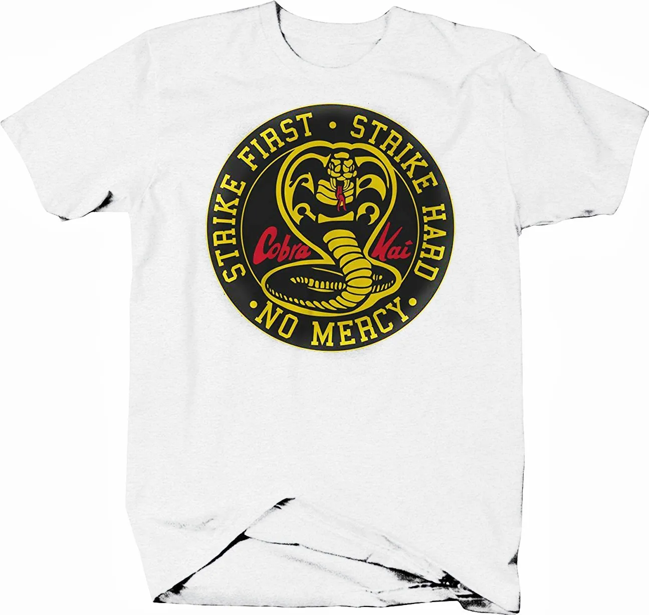 

Cobra Kai Snake Strike First Hard T-Shirt Cotton O-Neck Short Sleeve Men's T Shirt Size S-3XL
