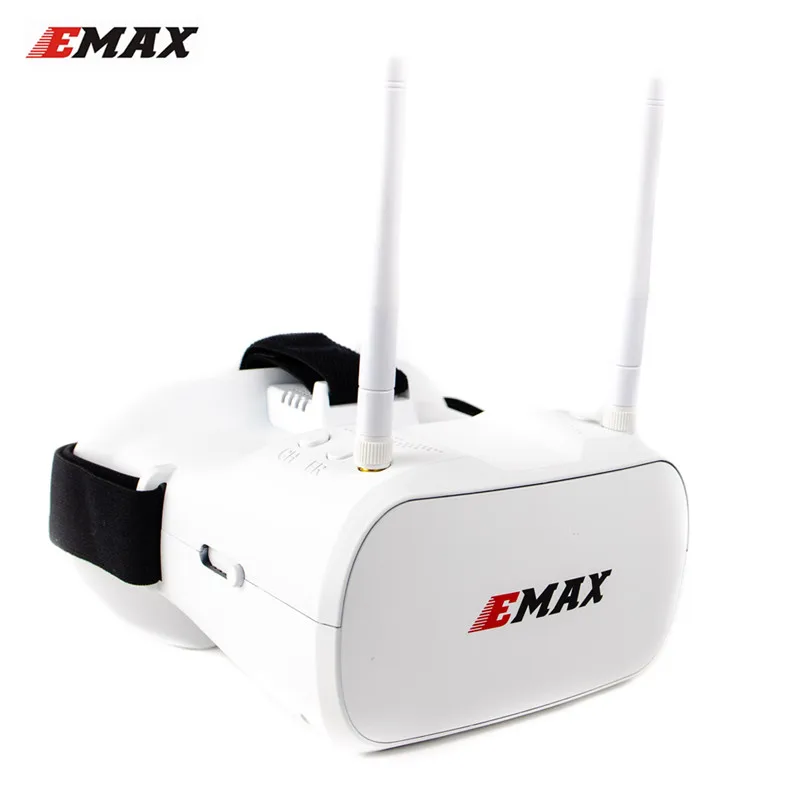 Emax Tinyhawk 5,8G 48CH разнообразие FPV очки 4,3 дюймов 480*320 видео гарнитура с двойные антенны 4,2 в 1800 мАч батарея