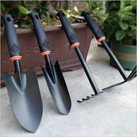 4pcs garden tools set trowel rake shovel heavy duty metal outdoor ergonomic garden furniture set