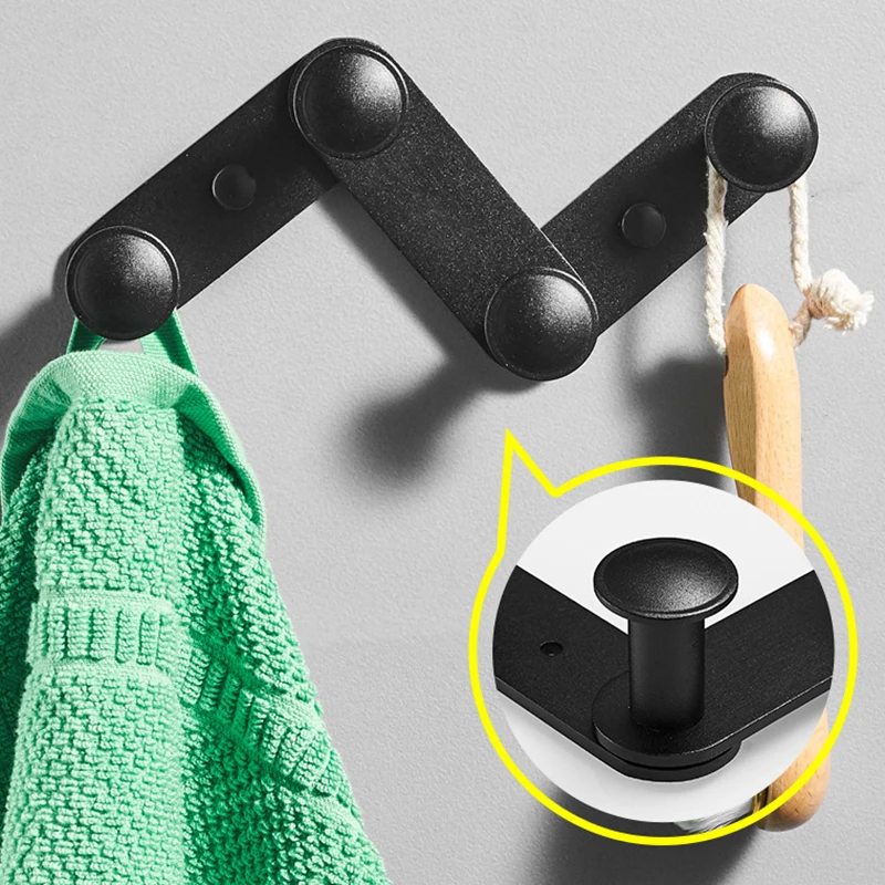 

Foldable Chain Coat Hook Punch-free Universal Retractable Hanger Decorative Hanging Gadgets for Home Office Room HUG