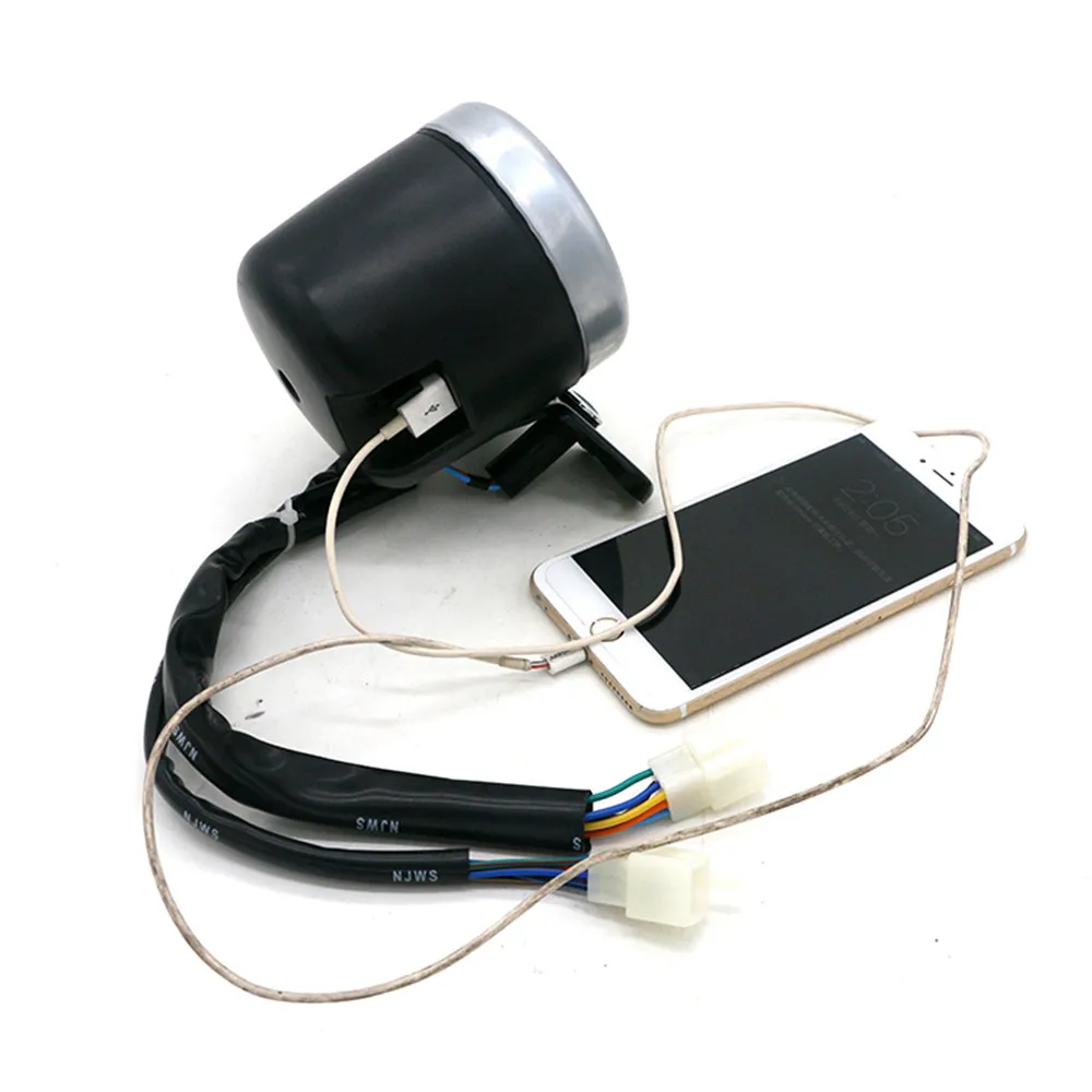 Цифровой датчик одометра и спидометра для мотоцикла с светильник кой зарядным