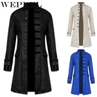 WEPBEL Мужское пальто мода стимпанк в винтажном стиле, пиджак-фрак готические викторианские Фрок пальто мужские Униформа костюм