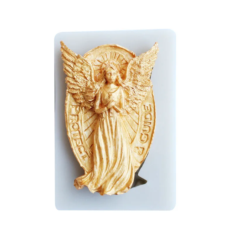 

DIY handmade soap mold high-quality liquid silicone mold large angel cartoon
