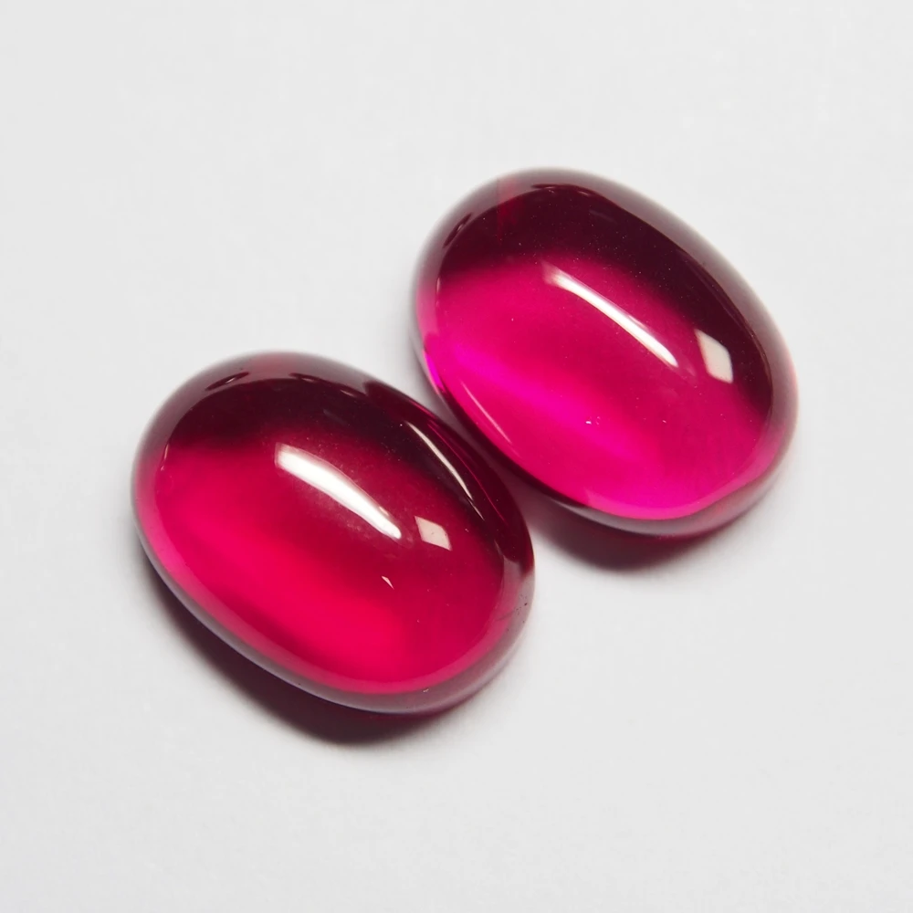 Flatback Cabochon Ruby Corundum Oval 4x6mm To 25x35mm Size Loose Gemstones | Украшения и аксессуары