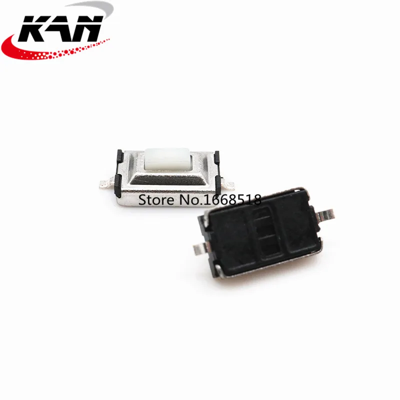 50 шт. высокое качество 3*6*2 5 мм H 3x6x2 SMD Белая кнопка переключатель