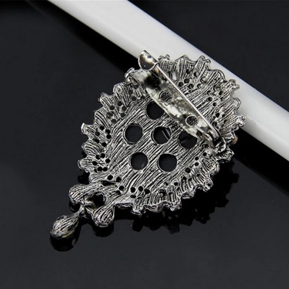 1PC Кристальная ринестон Леди Винтажный Камео Викторианский Стиль Свадебная Вечеринка Женская Подвеска Брошь Пин Бесплатная доставка.