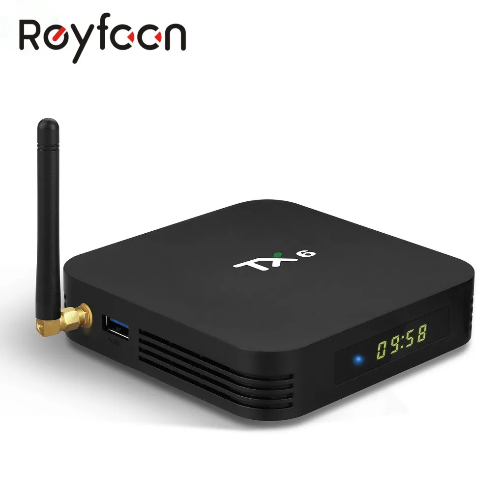 Смарт ТВ бокс Android 9 0 TX6 4 Гб 64 5 8G Wifi Allwinner H6 четырехъядерный USD3.0 BT4.2 4K Google Play Youtube