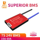 Bms 7S 15A 20A 30A 40A 60A 24В плата защиты литиевой батареи BMS электрическая зарядка Li Lipo NiCoMn ионные элементы с балансом
