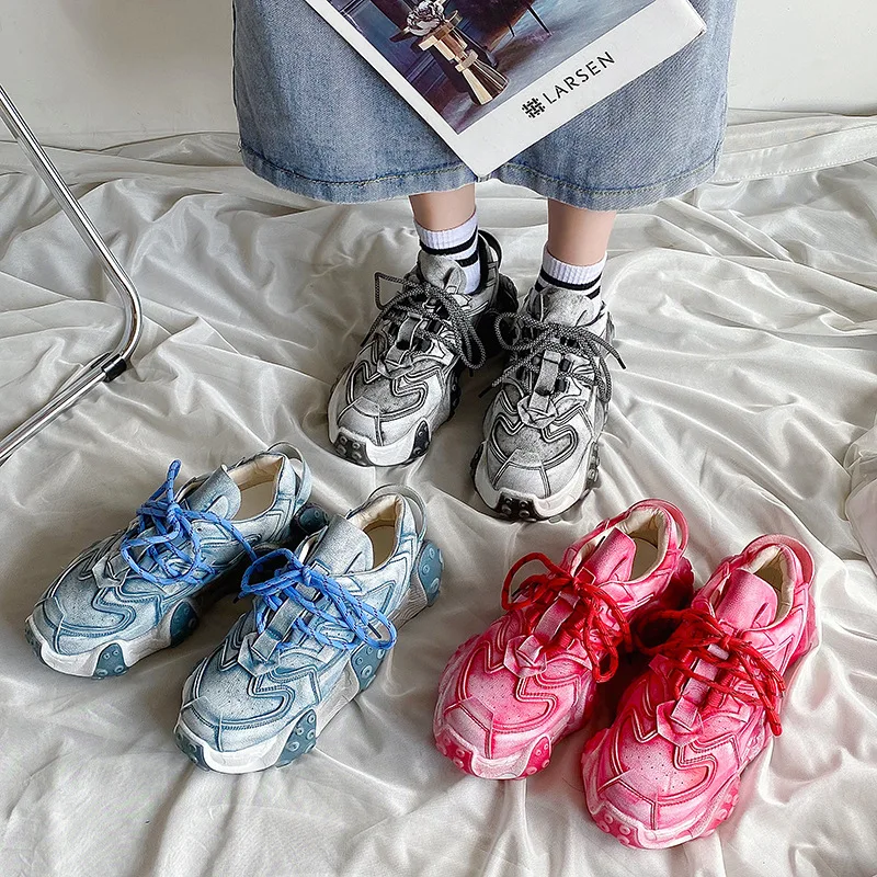 

Женские кроссовки в стиле «Осьминог», на вулканизированной подошве