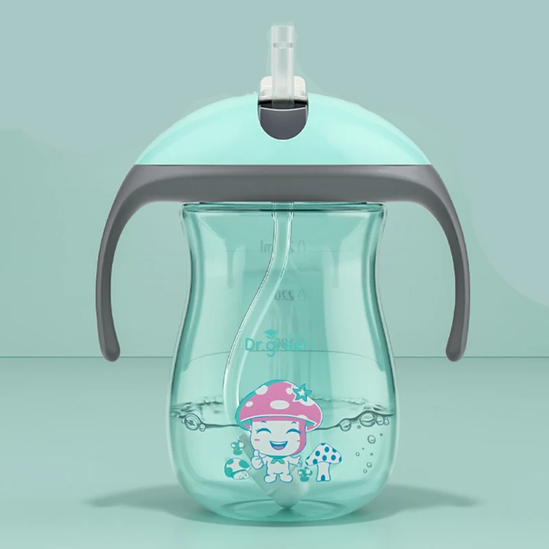 

270/330 мл Детская кружка-непроливайка милые Форма анти с защитой от застревания еды соломы Детские Бутылочки для воды для детей для гравитаци...