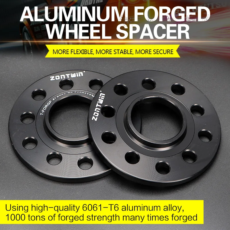 2Pieces 15/20mm Wheel Spacers Adapters PCD 5x110 CB: 65.1mm suit For Alfa Romeo Stelvio,Giulia,Brera,Spider,159,8C Fiat 500X