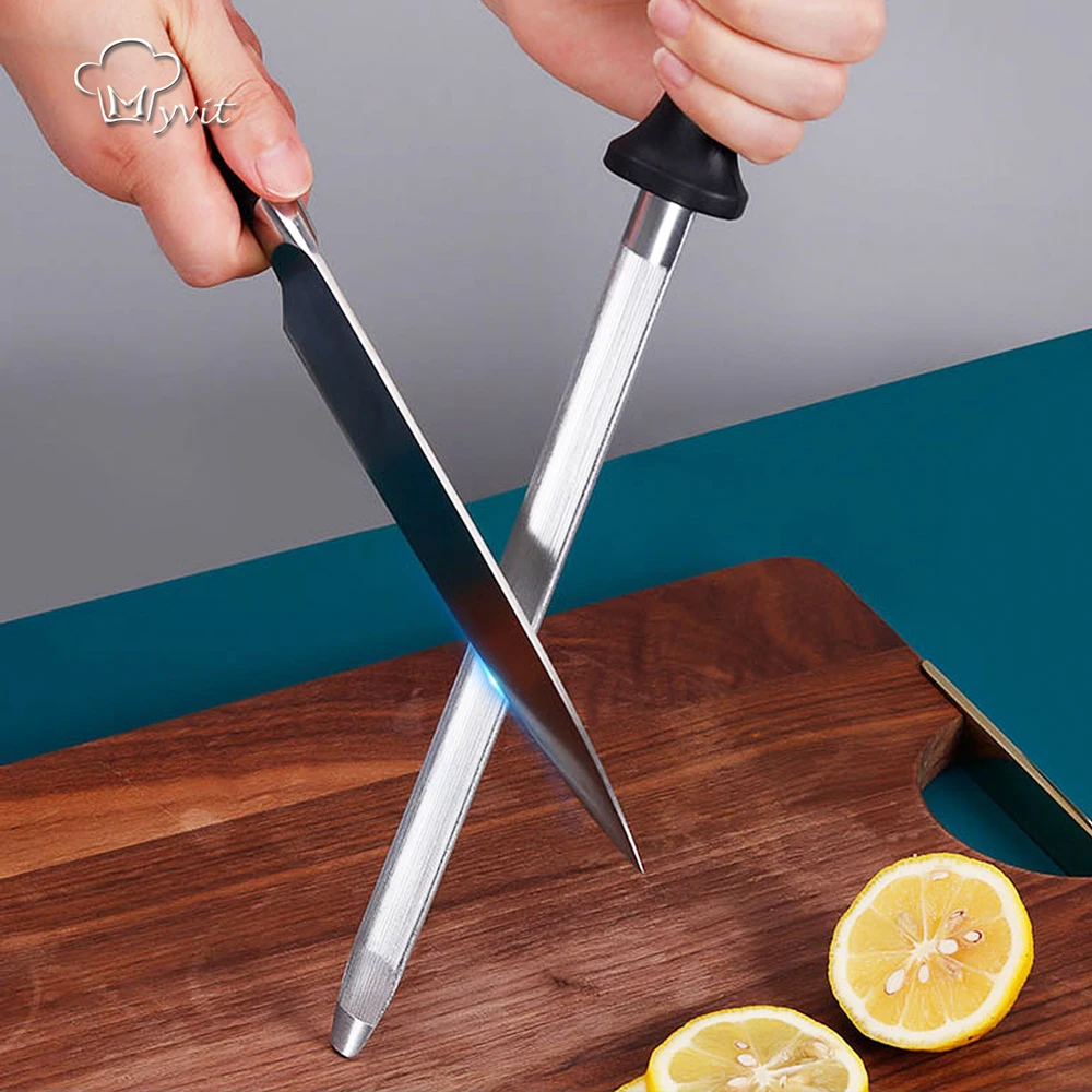 

Точилка для ножей, 9,5 дюйма, стальная точилка для кухонных ножей