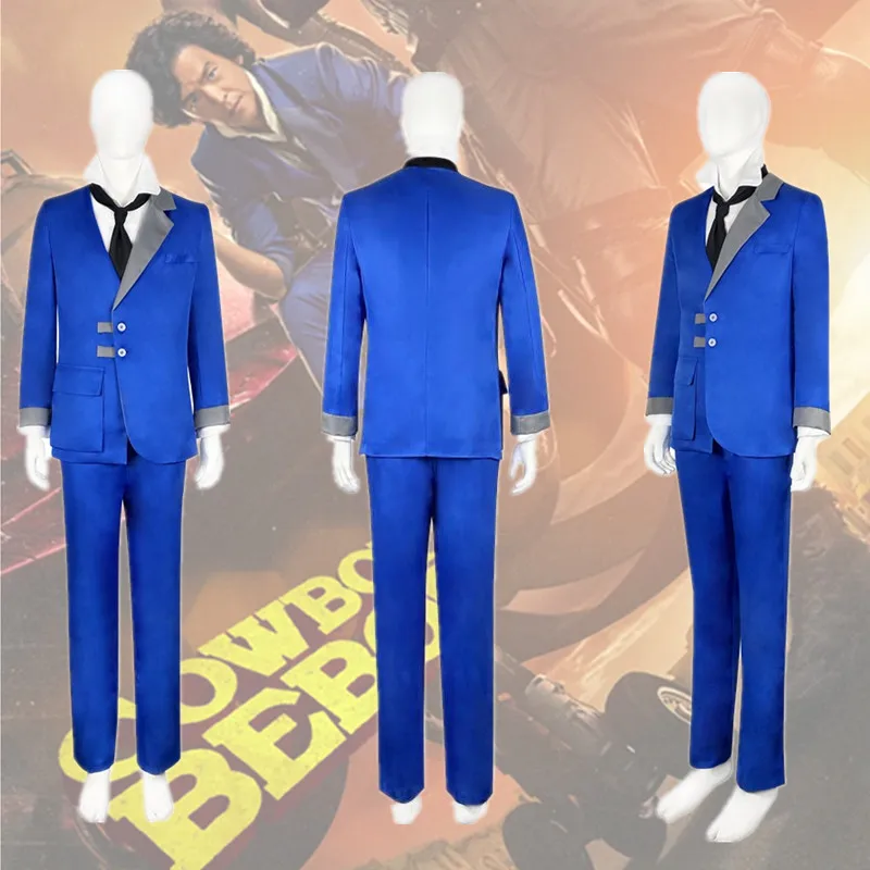 

2021 Movie Cowboy Bebop Spike Spiegel Cosplay Costumes Set Men's Clothing Halloween Prop Xmas Gift