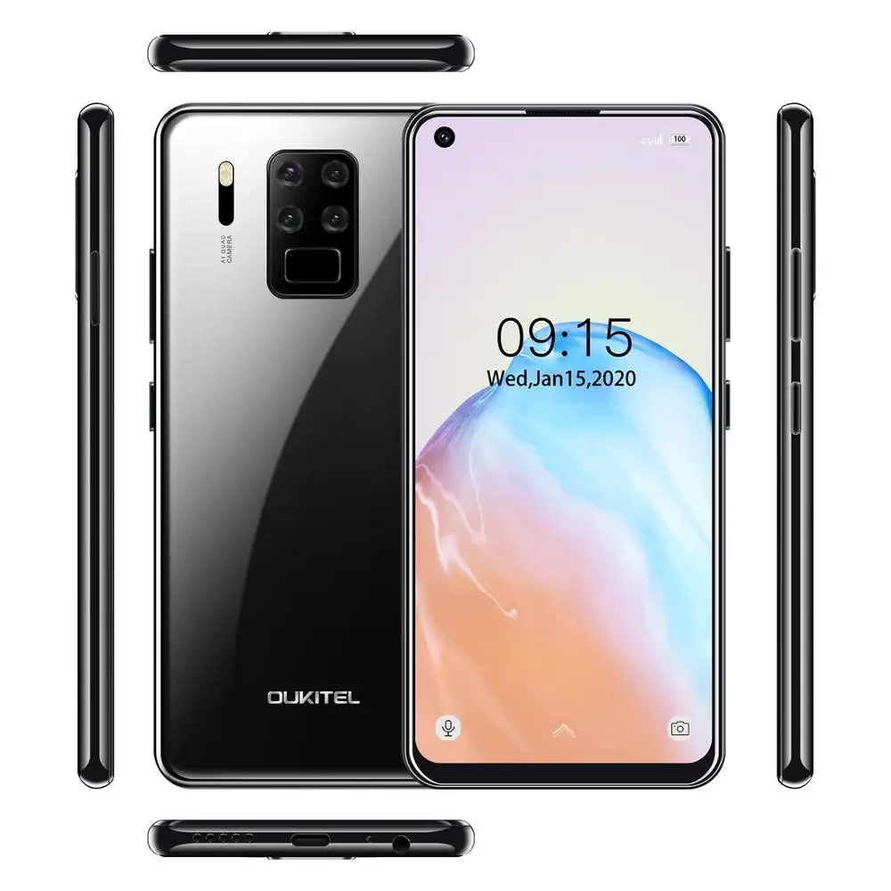 OUKITEL C18 Pro 6 55 &quotHD Мобильный телефон MT6757 Восьмиядерный 4 Гб 64 ГБ Android 9 0 смартфон 4000