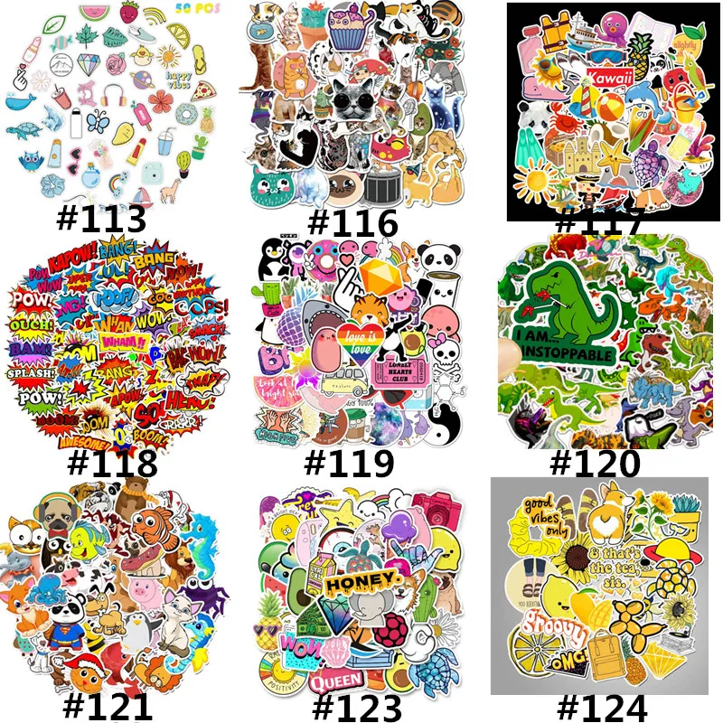 50 шт. водонепроницаемые наклейки в виде животных | Игрушки и хобби