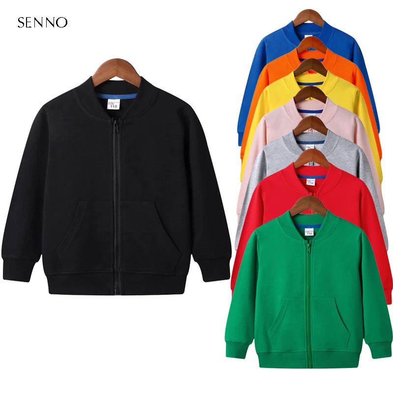 

Solid Children's Winter Clothing Jacket Coat for Girls Boys Autumn Sweatshirts Kids Clothes Outwear Baby Toddler Clothes 2-12Y
