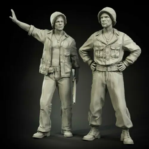 Разобранные 1/35 старые американские танкеры в комплекте офицеры включают 2