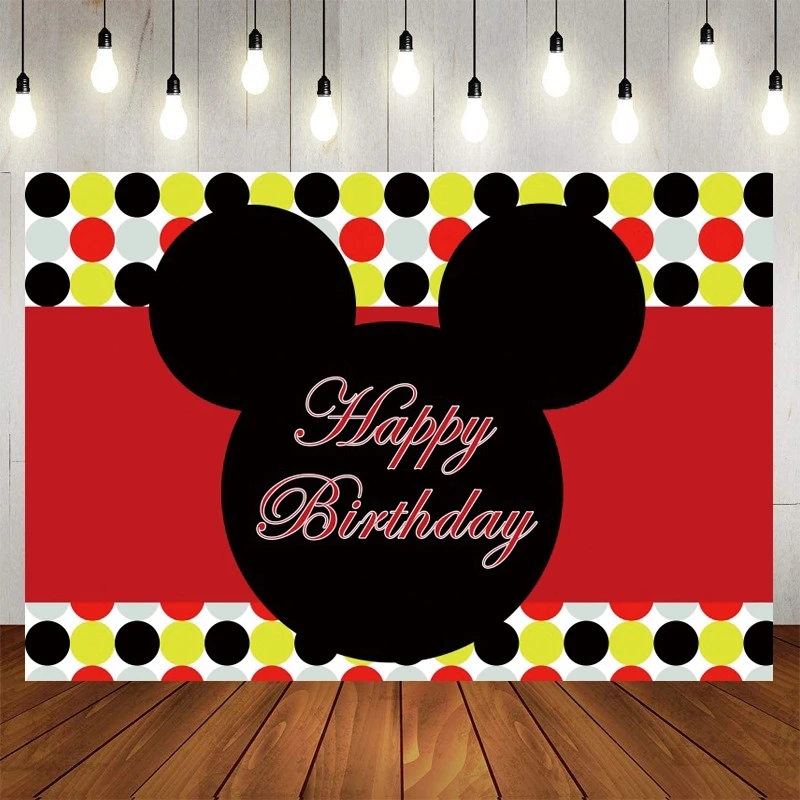 Фоны для вечерние съемки с Микки/Минни Маусом на заказ украшения детской
