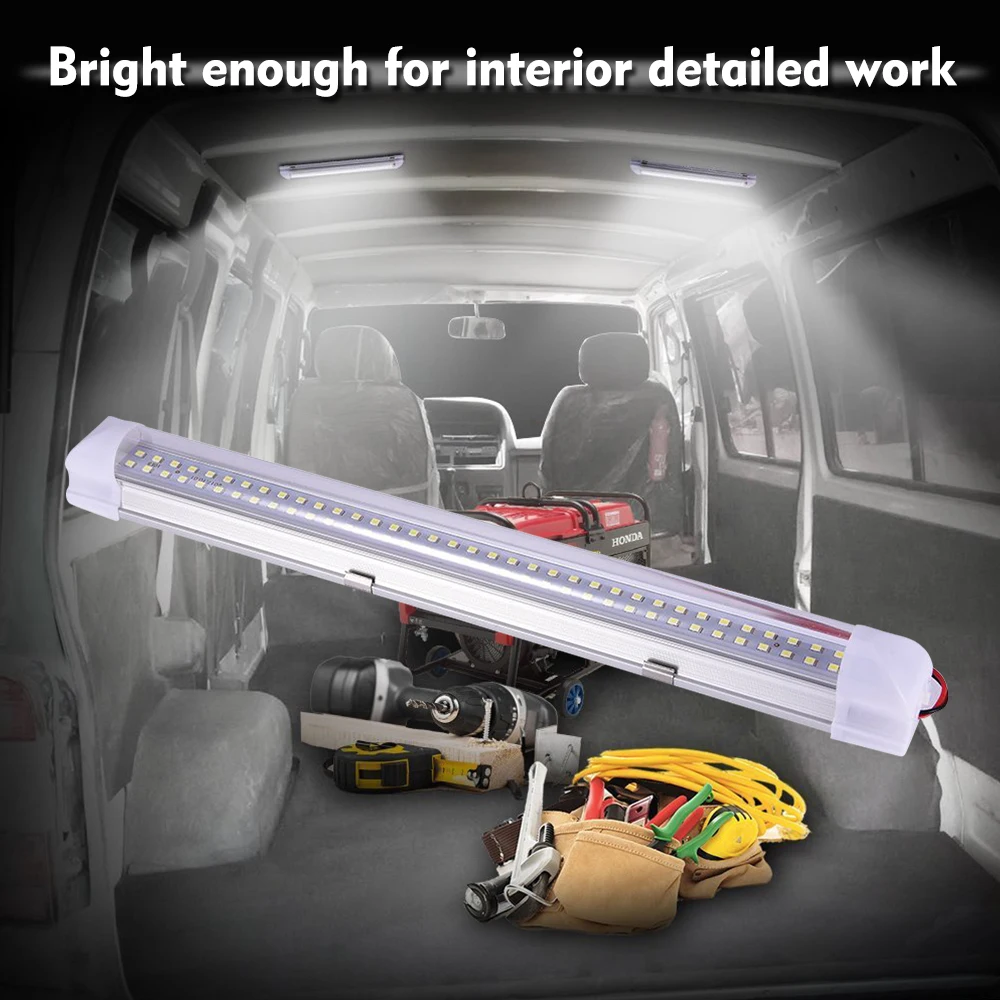35cm/13.5" LED Car Work Light Car Interior Led Light Bar LED Flood Light With Switch For Cabinet Van Lorry Truck Camper Boat D30