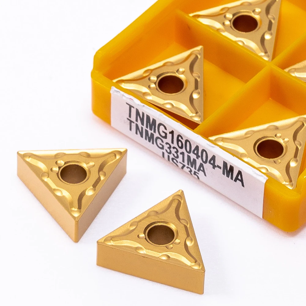 Карбидные вставки TNMG160404 VP15TF UE6020 US735 для наружной обточки режущий инструмент CNC TNMG