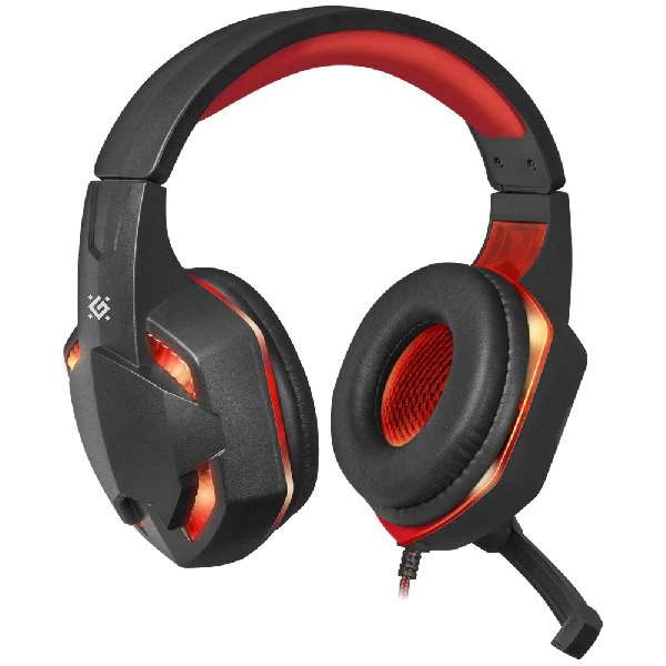 Игровая гарнитура Defender Warhead G 370 черный красный кабель 2 м (64037)|Наушники и